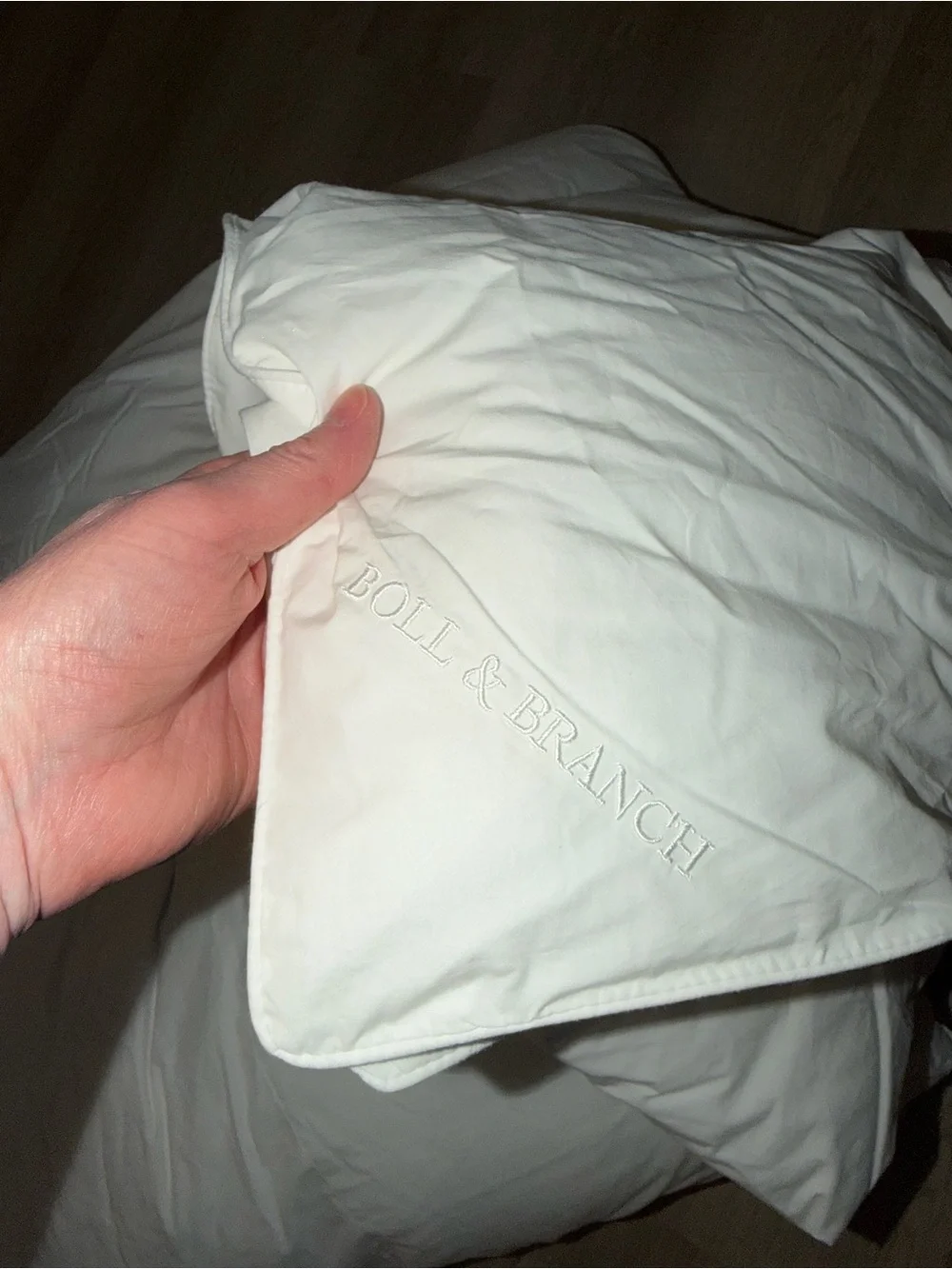Boll & Branch down alternative duvet insert lightweight king/ california king